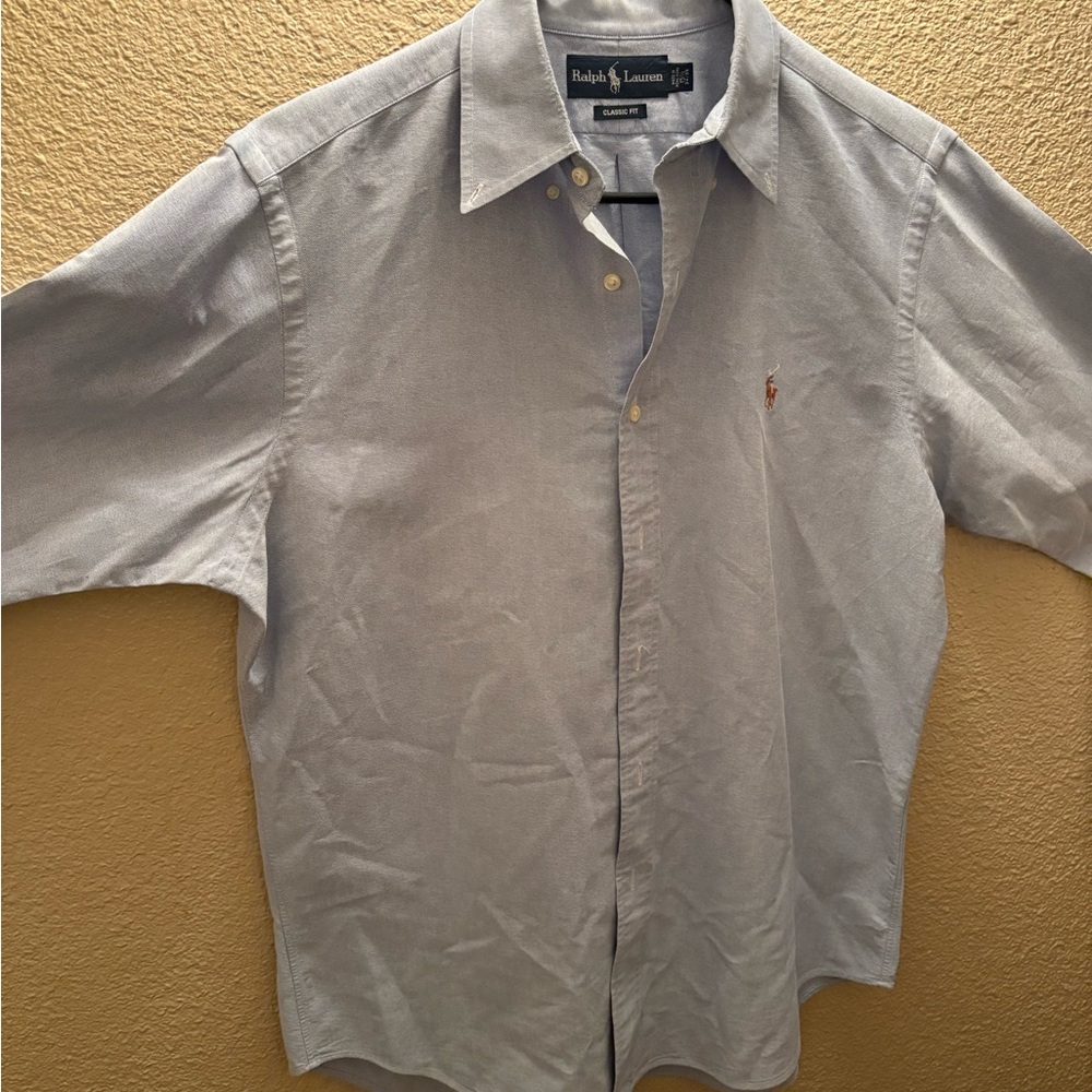 Ralph Lauren Blue Casual Button Down Shirt